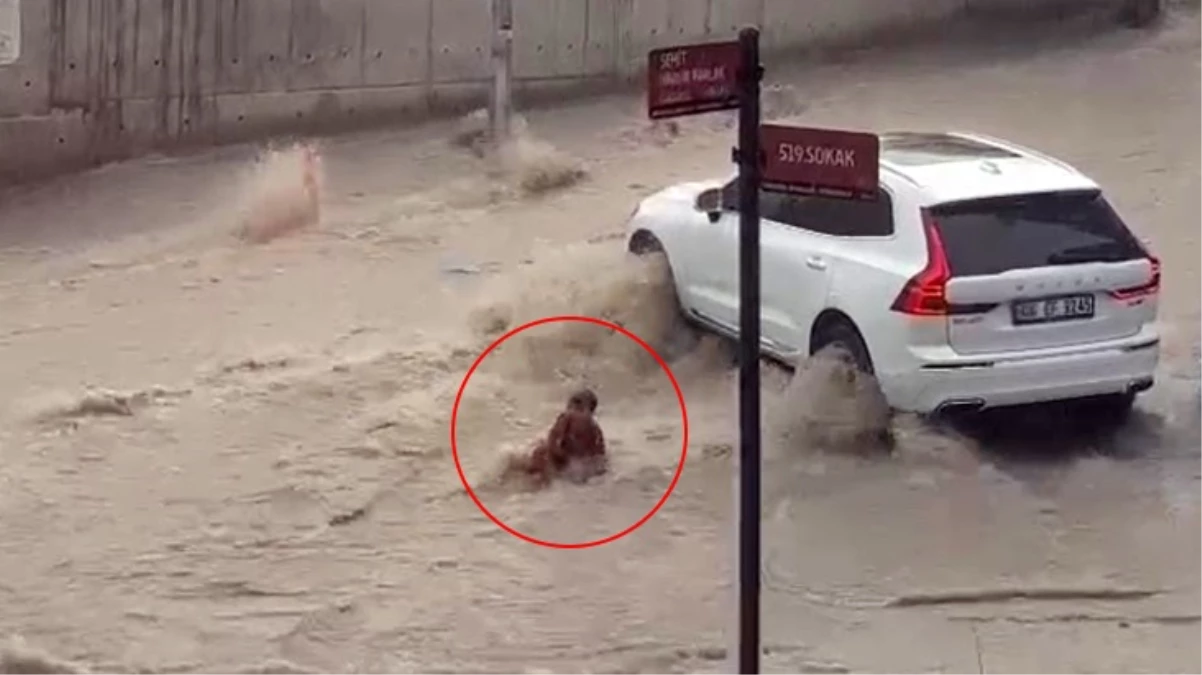 Ankara'da sağanak sonucu su baskını! 2 çocuk sel sularına kapıldı